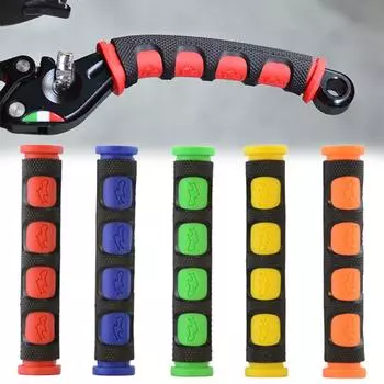 Soft Anti Slip Durable Brake Handle Silicone Sleeve Motorcycle Bicycle Protection Cover Protective Handlebar Accessories красный