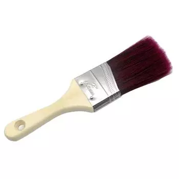 Soft Bristle Angled Paint Brush Thickened Wall Brushing Tools Reusable Wood Handle Brush Coating 23cm