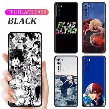 Soft Case For OnePlus 8T 7 9 8 Pro Nord 2 Z N10 5G 9R N100 7T 6T N200 CE Black Silicone Shell Phone Cover Anime My Hero Academia OnePlus Nord Z
