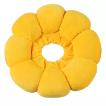Soft Cat Cone Collar for After Surgery Wound Healing Cute Sunflower Shaped Anti Licking Adjustable XS (1.1?4.4lb)