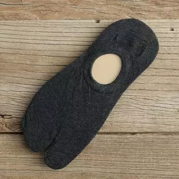 Soft Flip Flops Japanese Style Summer Men Women Two Finger Socks Short Tube Split Toe Socks Hosiery
