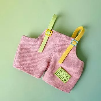 Soft Plush Doll Clothing Set With Work Pants For Childrens Gift Play And