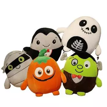 Soft Pumpkin Plush Pillow Cushion for Halloween Decorations and Home Parties