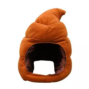 Soft Quirky Hat Oddball Shape Cartoon Plush Hat Funny Plush Headwear Party