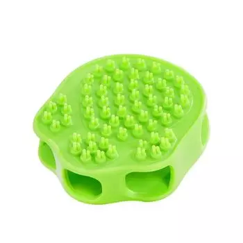 Soft Rubber Dog Brush Comb Cat Bath Brush Rubber Glove Hair Fur Grooming Massage Brush For Dog Cats 9x7x3.5cm чёрный