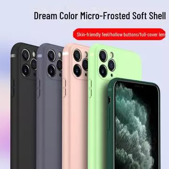 Soft Silicone Case for Apple iPhone 12/12 Pro/12 Pro Max/12 Mini with Frosted Finish iPhone 12 Pro - 6.1 inch triple-camera