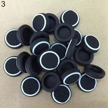 Soft Silicone Controller Thumb Stick Grip Joystick Button Cover for PS3 AVE белый