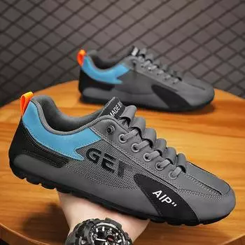 Soft-soled car training shoes mesh breathable men s shoes 2024 new casual men s sports shoes versatile Forrest Gump shoes 39