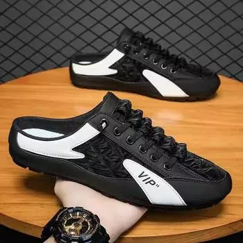 Soft-soled Doudou shoes men s 2025 Korean version of the trend Forrest Gump shoes breathable one-pedal lazy shoes flat-soled sports shoes 39