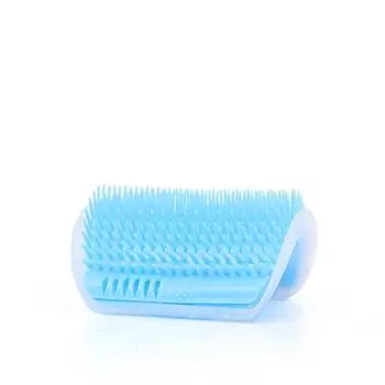 Softer Cat Corner Self Brush Wall Corner Comb Corner Scratcher Pet Tool for Long and Short Fur Kitten Cats Dogs Blue