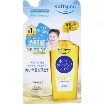 Softymo Kose Cosmetics Pot Softymo White Очищающее масло Refill 210 мл