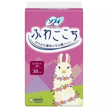 Sofy Fluffy Pink Rose Scent 38 шт. (унишарм Софи)