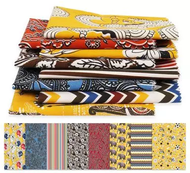 Soimoi 8 Pc Fat Quarter Bundle-Asian Kalamkari Print 18 x 22 DIY Patchwork- 100 хлопковая предварительно нарезанная ткань для квилтинга 18x22 inches разноцветный