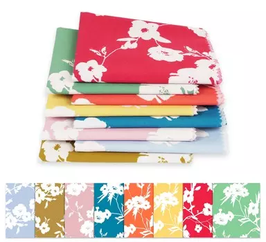 Soimoi 8 Pc Fat Quarter Bundle- Floral Print 18 x 22 DIY Patchwork- 100 Cotton Pre-Cut Quilting Fabric 18x22 разноцветный