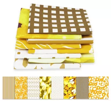Soimoi 8 Pc Fat Quarter Bundle - Floral Print 18 x 22 DIY Patchwork- 100 Cotton Pre-Cut Quilting Fabric (Brown & 18x22 коричневый
