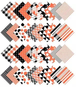 Soimoi Florals Print Precut 5-inch Cotton Fabric Quilting Squares Charm Pack DIY Patchwork Sewing 5x5inches оранжевый