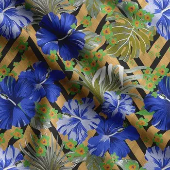 Soimoi Patchwork Print, хлопок Cambric, ткань для квилтинга, продаваемая во дворе шириной 42 дюйма, хлопковая ткань средней плотности, швейные принадлежности, 42 Inch Wide - Cotton Cambric синий