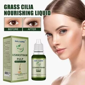 SOL LORA Raw Eyebrows Eyelashes Густые свежие бакенбарды Борода Улучшение сыворотки