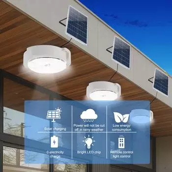 Solar Ceiling Light Indoor Balcon Lights Waterproof Outdoor Powerful Garden Decoration For Home Porch Smart Lamp Fixture