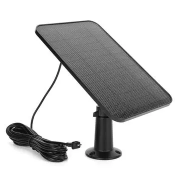 Solar Cell Panel Waterproof Micro USB for Blink XT/XT2/Outdoor Camera(3rd Gen)