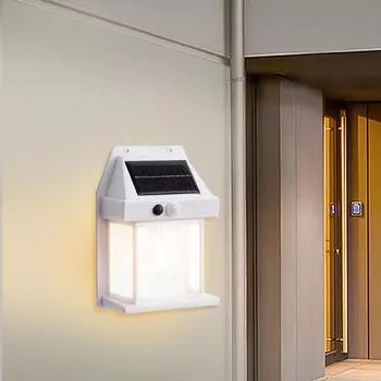 Solar Lights, Motion Sensor Retro Tungsten Light Outdoor, LED Wall Lantern, Outdoor Wall Lamp for Garden, Courtyard, Park, Fence