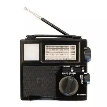 Solar Portable Emergency Radio LED Flashlight Wireless Bluetooth Speaker Outdoor