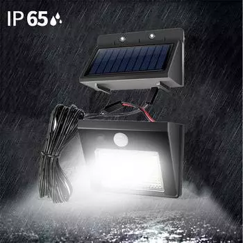Solar Wall Lights Outdoor with Motion Sensor 32 LEDs Ultra Bright IP65 Waterproof Separable Solar Porch Light