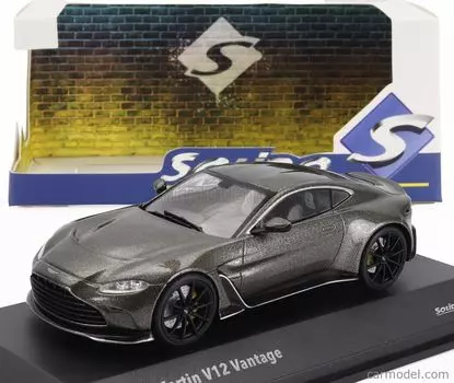 Solid Aston Martin Mini Car Aston Martin Vantage V12 2023 1/43 (Cumberland Gray) [Item]