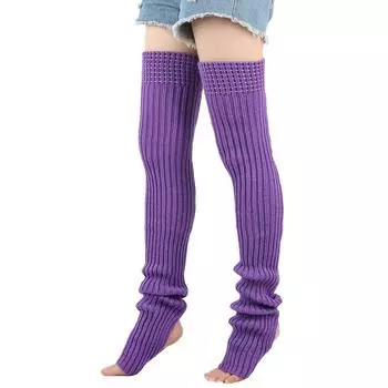 Solid Color High Socks Winter Leg Warmers New Female Long Socks Women