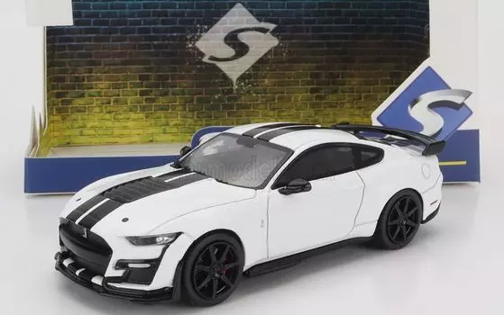 Solid Ford Mini Car USA MUSTANG GT500 COUPE 2020 1/43 (White) [Item]
