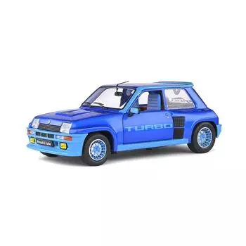 Solid renault Thunk turbo mini car 1/18 RENAULT R5 Turbo 1981 (Blue metallic) [product]