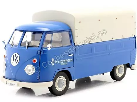 Solido Volkswagen T1 Pickup 1950 Service Car Blue SOLIDO T1 PICK UP SERVICE S1806702 1/18