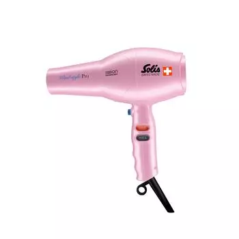 Solis home cool shot ion wind style нежно-розовый фен, салонная отделка, кнопка, технология, профессиональный,