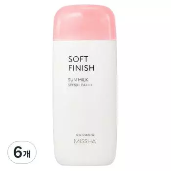 Солнцезащитное молочко Missha All Around Safe Block Soft Finish SPF50+/PA+++, 70 мл, 6 шт.