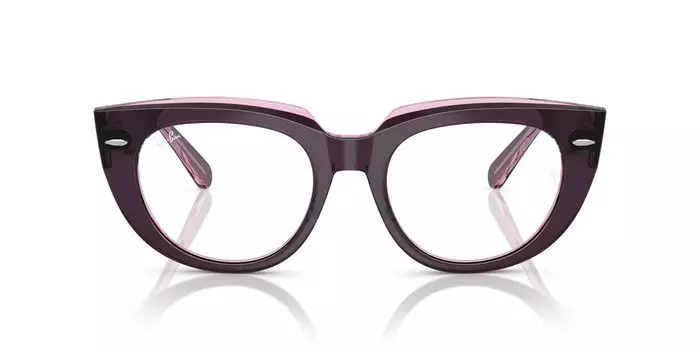 Солнцезащитные очки 0RX5586 Фиолетовый НА Прозрачный Розовый 48 [Ray-Ban]
