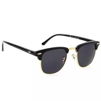 Солнцезащитные очки унисекс Dervin UV Protected Black Frame (черный)