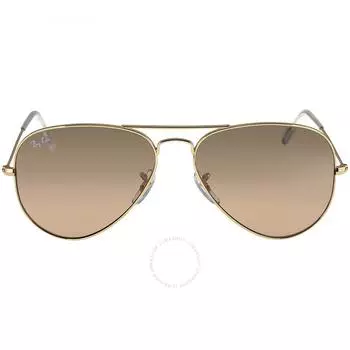 Солнцезащитные очки унисекс Ray Ban Aviator с градиентом серебристо-розового зеркала RB3025 001 3E 58