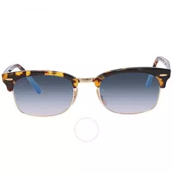Солнцезащитные очки унисекс Ray Ban Clubmaster Square Голубые с градиентом RB3916 13353F 52