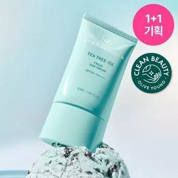 Солнцезащитный крем Bring Green Tea Tree Cica Fresh 50 мл, план 1+1 (Баскин Коллаборация)