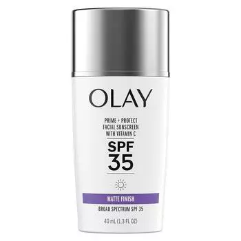 Солнцезащитный крем для лица Olay Prime Protect SPF 35 40 мл, матирующий легкий праймер под макияж