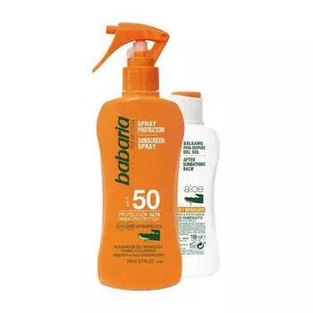 Солнцезащитный спрей Babaria Spf50 200 мл, набор из 2 предметов