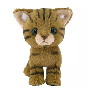Солнечный Лимон Котенок Коричневый Табби x 10 x 13см Мягкая Игрушка Кот 16.5 P-8722