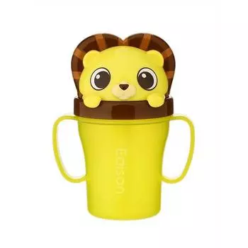 Соломенная чашка Edison Friends с защитой от проливания 3, Lion Hian, 1 шт, 200 мл