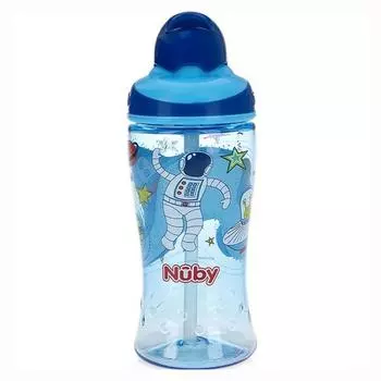 Соломенная чашка Nuby Tritan TT Kids 360 мл 1288, Space Hitchhiker, 1 шт.