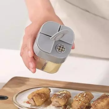 Солонка и перечница, контейнер для специй, пластик, не содержит BPA, набор канистр, органайзер для специй, набор кухонных гаджетов