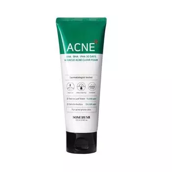 SOME BY MI AHA BHA PHA 30 Days Miracle Acne Clear Foam 100ml AUTHENTIC STORE