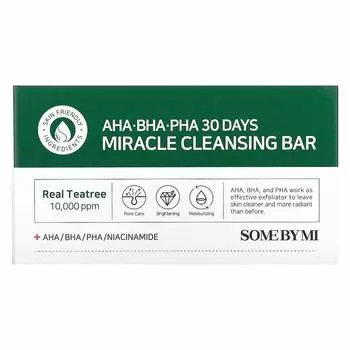 SOME BY MI, AHA, BHA, PHA, 30-дневное очищающее мыло, 160 г