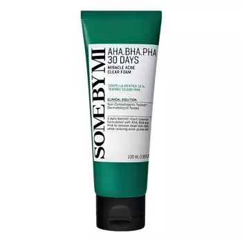 SOME BY MI AHA BHA PHA 30 Days Miracle Acne Clear Foam 100 мл 100ml X 1PCS