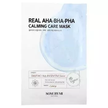 SOME BY MI Real Aha Baha Paha Успокаивающая маска для лица 1 шт. 20 г 0,7 унции)