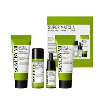 SOME BY MI SUPER MATCHA PORE CARE STARTER KIT, Увлажнение, Корейская косметика, Kbeauty, образец